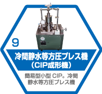 冷間静水等方圧プレス機(CIP成形機)